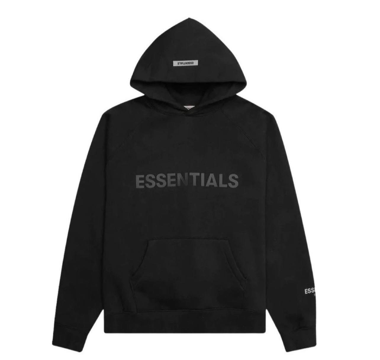 Essentials hoodie applique logo 3D
