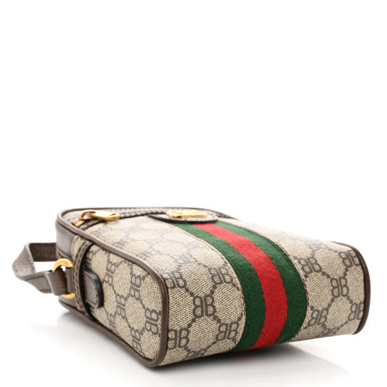GUCCI X BALENCIAGA Monogram Messenger Beige Bag